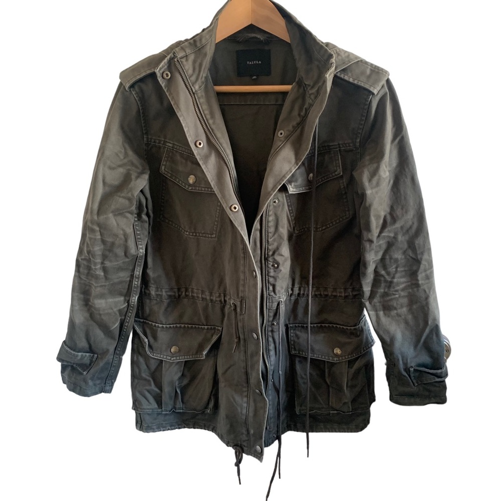 Aritzia Talula Green Army Green Cargo Jacket